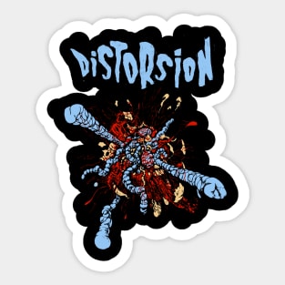 logo Distorsion Ventre Sticker